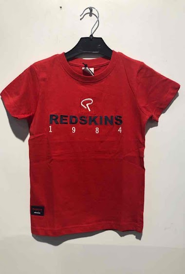 Grossiste REDSKINS - T-shirt manches courtes avec logo broderie REDSKINS