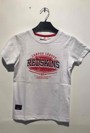 Großhändler REDSKINS - Short sleeves T-shirts with logo embroidered REDSKINS
