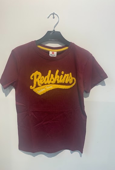 Grossiste REDSKINS - Tee-shirt Manches courtes brodé 8-16 ans REDSKINS