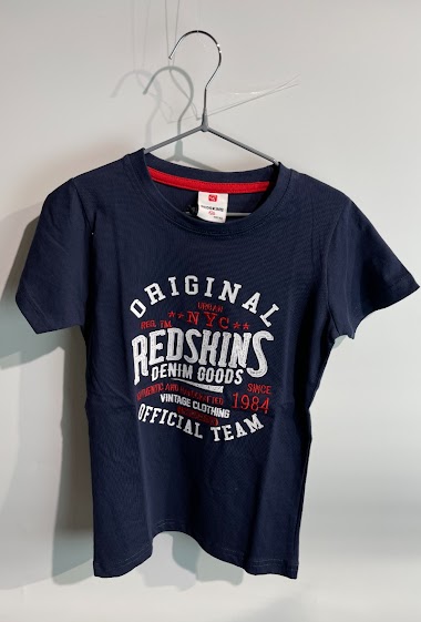 Grossistes REDSKINS - Tee-shirt manches courtes brodé REDSKINS G2/6A