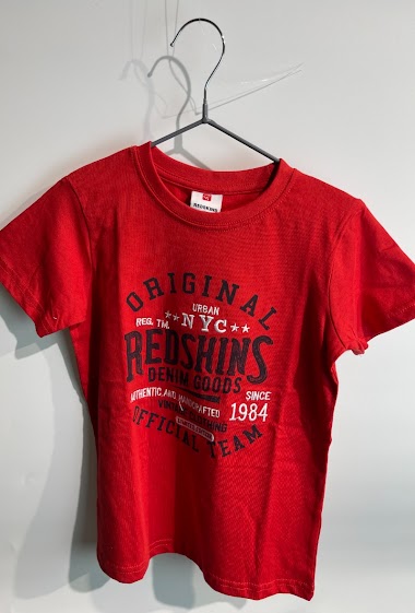 Mayorista REDSKINS - Short sleeves T-shirts with REDSKINS logo embroidered REDSKINS
