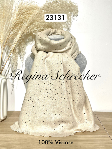 Grossiste Regina Schrecker - Echarpe 100% Viscose à strass chic