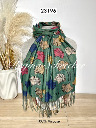 Wholesaler Regina Schrecker - 100% satin viscose scarf with fringes