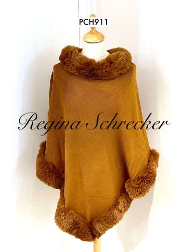 Wholesaler Regina Schrecker - CLARA plain sequined poncho
