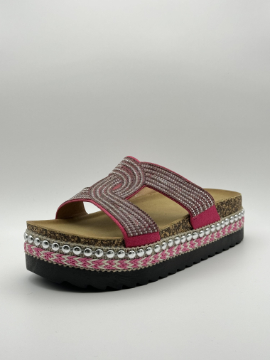 Wholesaler Renda - Chunky sole sandals with sequin jewelry patterns