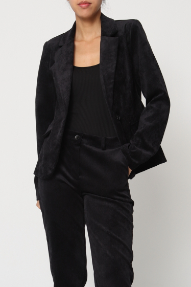 Wholesaler Revd'elle - Blazer jacket and velvet effect pants set