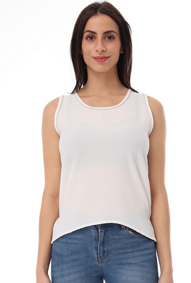 Wholesaler Revd'elle - Revd'elle - Round neck sleeveless tank top