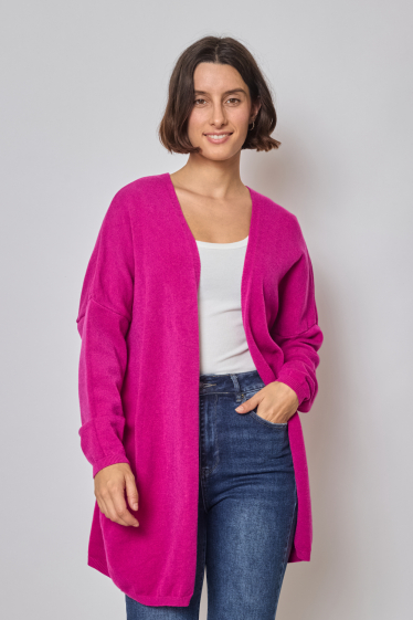 Wholesaler Revd'elle - Revd'elle - Long fine-knit cardigan