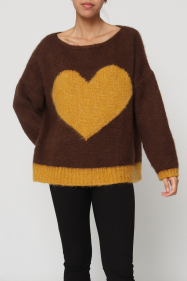 Wholesaler Revd'elle - Revdelle - Sweater with heart pattern