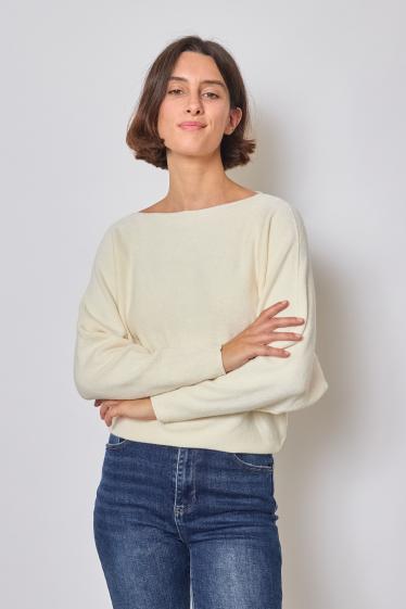Wholesaler Revd'elle - Revd'elle - Soft sweater with batwing sleeve