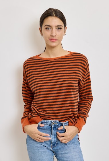Großhändler Revd'elle - Revdelle - Plain striped cashmere sweater