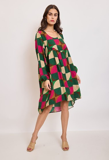 Wholesaler Revd'elle - Revdelle - Loose printed dress