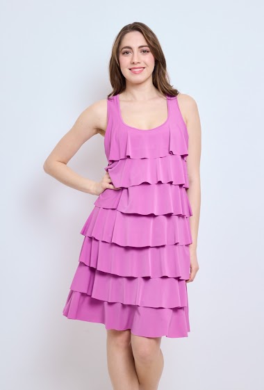 Wholesaler Revd'elle - Revdelle - Straight cut dress with flounce
