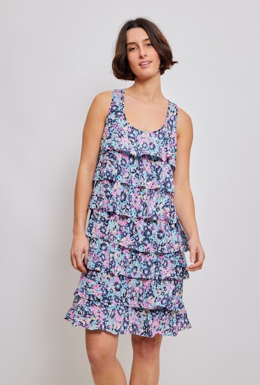 Wholesaler Revd'elle - Revdelle - Straight cut dress with flounce