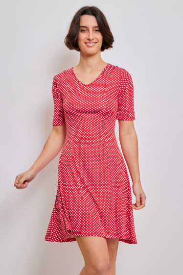 Wholesaler Revd'elle - Revd'elle - Flared V-neck dress