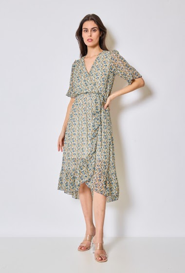 Wholesaler Revd'elle - Revd'elle - Long V-neck dress