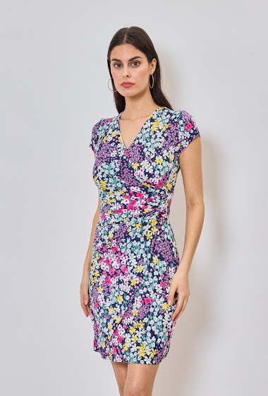 Wholesaler Revd'elle - Revd'elle - Short-sleeved pleated dress