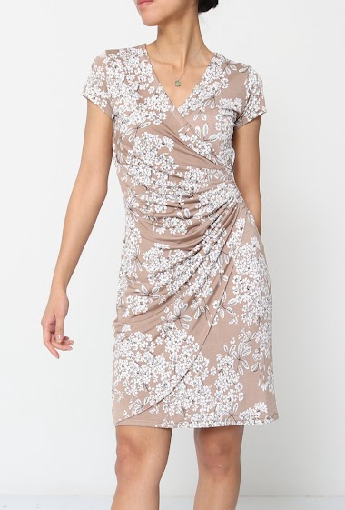 Wholesaler Revd'elle - Revd'elle - Short-sleeved pleated dress