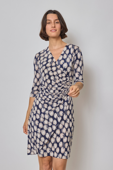 Wholesaler Revd'elle - Revdelle - Pleated dress with long sleeves