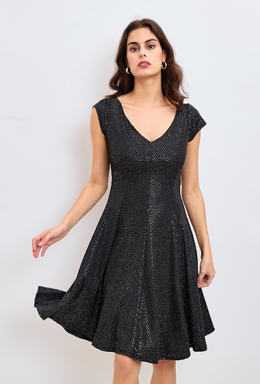 Wholesaler Revd'elle - Revdelle - Shiny sleeveless party dress