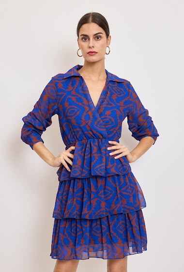 Wholesaler Revd'elle - Revdelle - Long-sleeved ruffled dress
