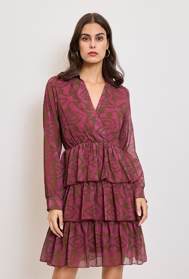 Wholesaler Revd'elle - Revdelle - Long-sleeved ruffled dress