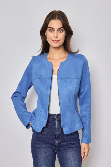 Wholesaler Revd'elle - Revd'elle - Suede jacket with zipper