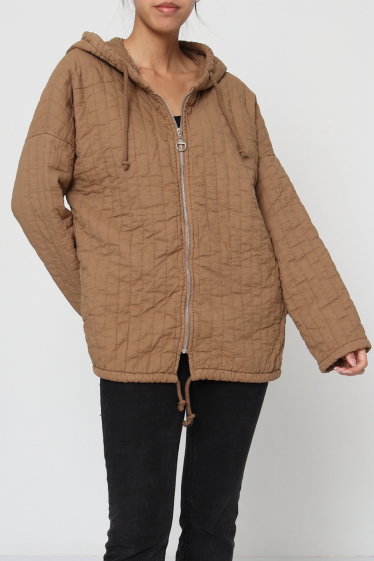 Wholesaler Revd'elle - Jacket with zipper and hood 100% cotton