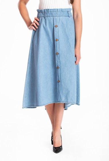 Wholesaler Rica Lewis - NIKEA Chambray Buttoned Skirt