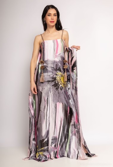 Wholesaler RJ&CO - Printed maxi dress