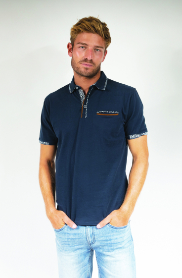 Grossiste RMS 26 BY FRANCE DENIM - Polo Uni Liberty