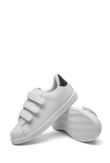 Sneakers blanche scratch online femme