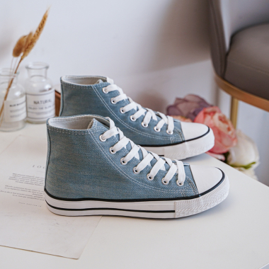 WOMEN S DENIM SNEAKERS Rock and Joy Paris Fashion Shops