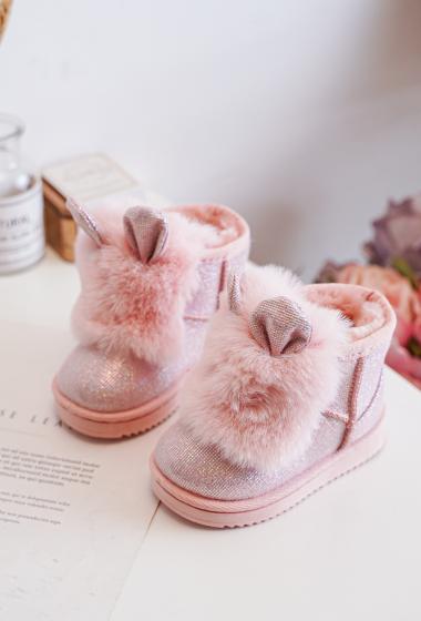 Baby girl cheap fur boots