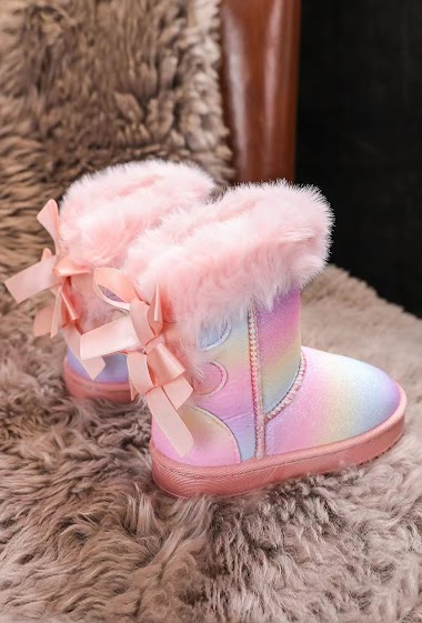 Wholesaler Rock and Joy - Snow boots with bowknot for childrens