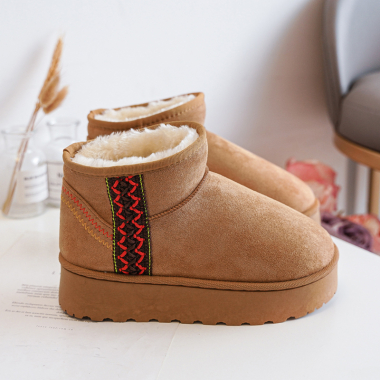 Grossiste Rock and Joy - BOTTINES FILLES A BRODERIE SEMELLE COMPENSEE