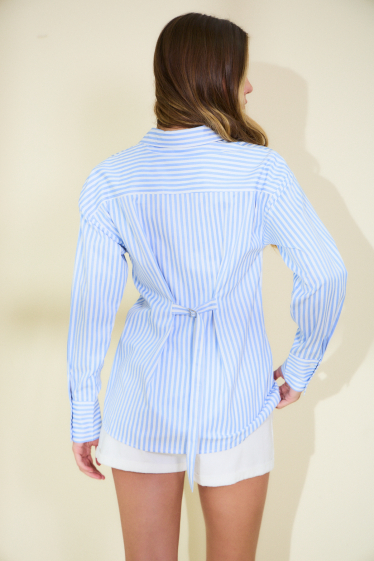 Wholesaler Rosa Fashion - Asymmetric printed shirt