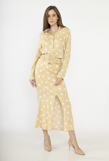 Wholesaler Rosa Fashion - Printed polka dot shirt