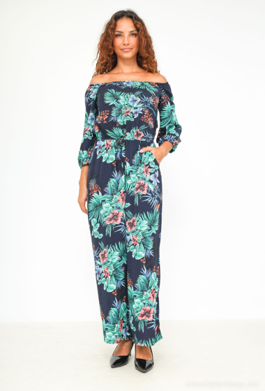 Wholesaler Rosa Fashion - Printed jumpsuit with flowers