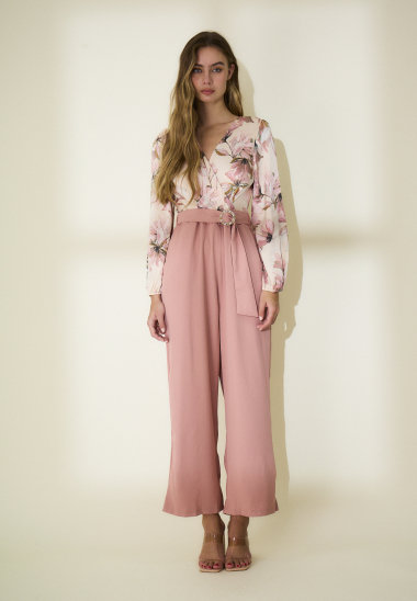 Grossiste Rosa Fashion - Combinaison pantalon ceinturée