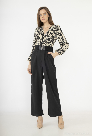 Grossiste Rosa Fashion - Combinaison pantalon ceinturée