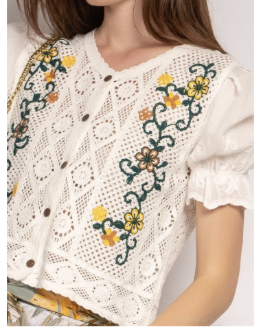 Wholesaler Rosa Fashion Crochet - Tank top in lace