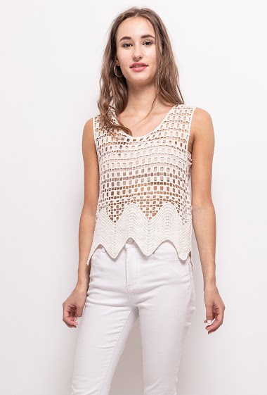 Wholesaler Rosa Fashion - Tank top in crochet