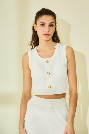 Wholesaler Rosa Fashion - Sleeveless Vest