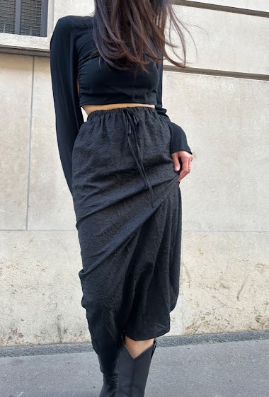 Wholesaler Rosa Fashion - Midi solid skirt