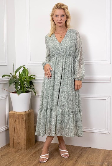 Wholesaler Rosa Fashion - Maxi dress with flower print