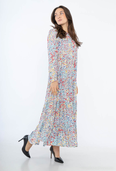 Grossiste Rosa Fashion - Longue robe à imprimé fleurs