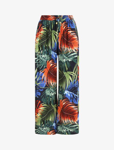 Großhändler Rosa Fashion - Hose mit tropischem Print