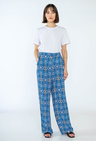 Wholesaler Rosa Fashion - Printed wide leg pants