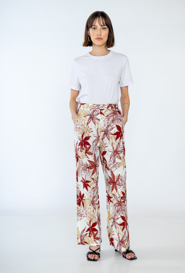 Wholesaler Rosa Fashion - Printed wide-leg pants